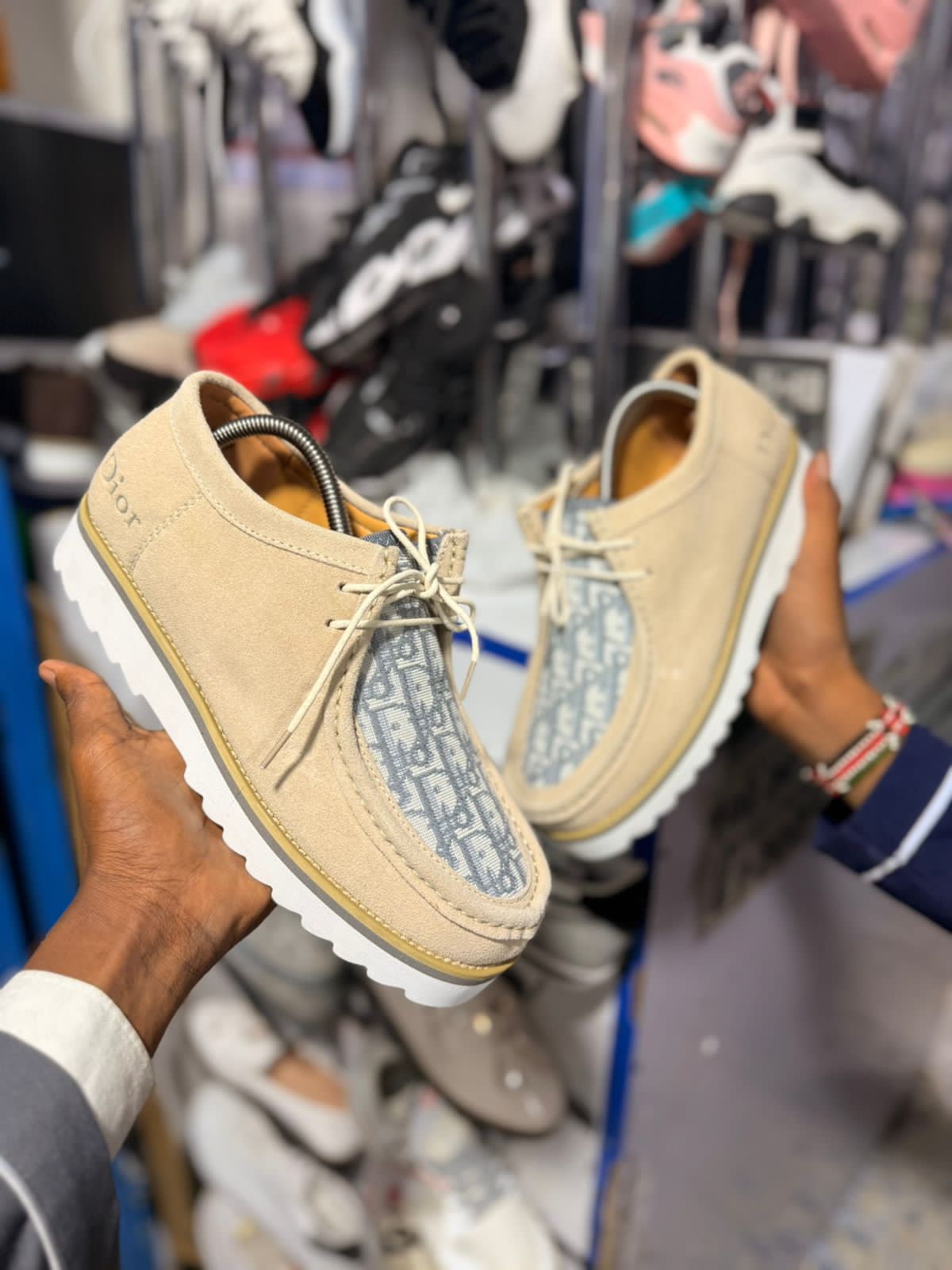 Quality Clarks Dior Men Sneakers - Beige