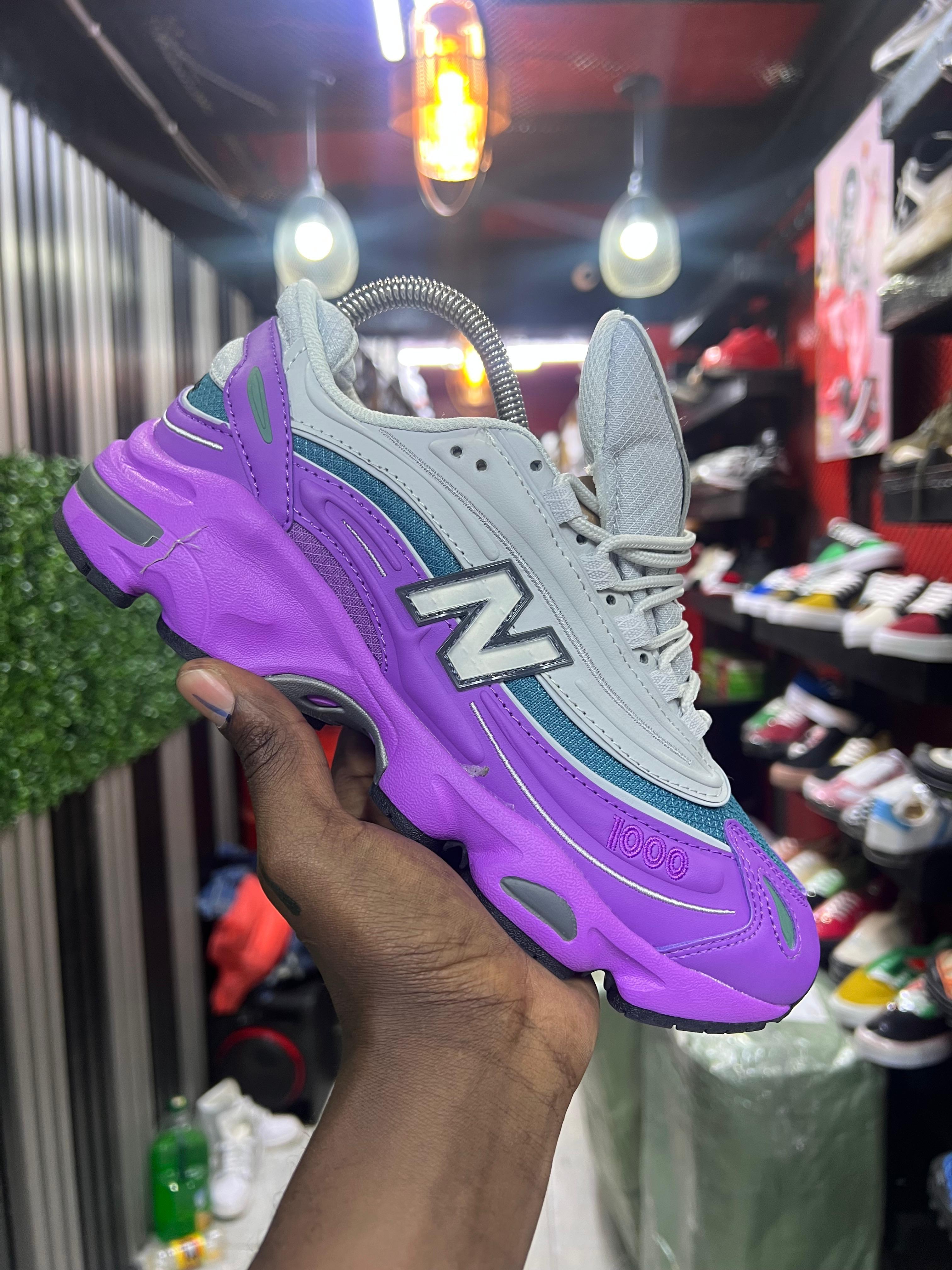 The New Balance 1000 Purple/Sea Salt